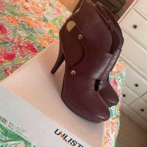 Unlisted Burgundy Booties